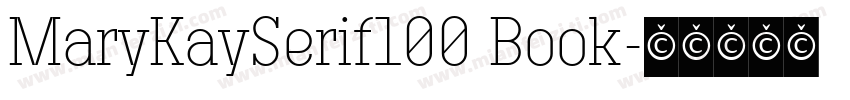 MaryKaySerif100 Book字体转换